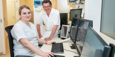 Primar Helmut Spalt und Mariajana Ilic