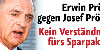 Pröll vs. Pröll bei Spar-Streit