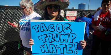 Proteste am Trump-Hotel in Las Vegas