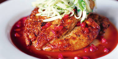 Pute mit Granatapfelsauce