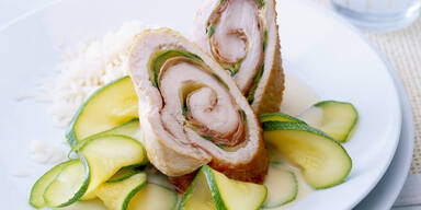 Pute mit Zucchini