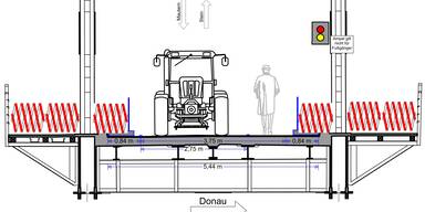 Donaubr&uuml;cke Stein&ndash;Mautern: Einschr&auml;nkung der Fahrbahnbreite
