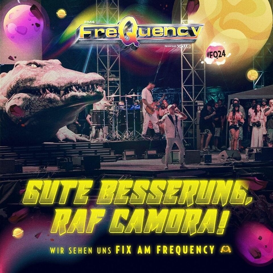 RAF Camora nach Tinnitus-Schock fix am Frequency Festival