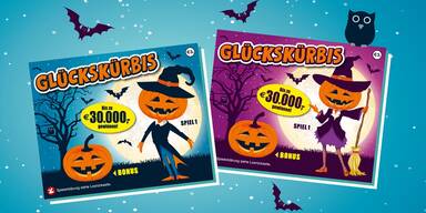 Rubbellos Glückskürbis Halloween 2025