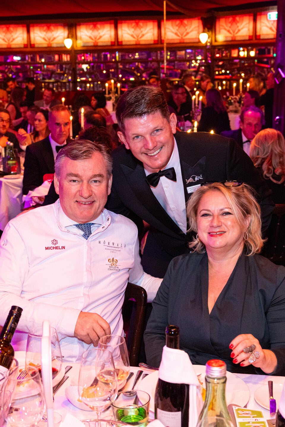 Thomas Morgenstern mit Toni und Eva Mörwald