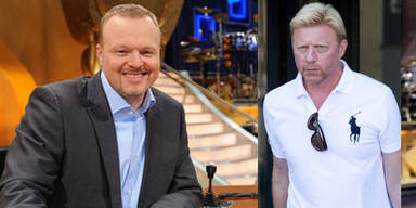 Stefan Raab und Boris Becker