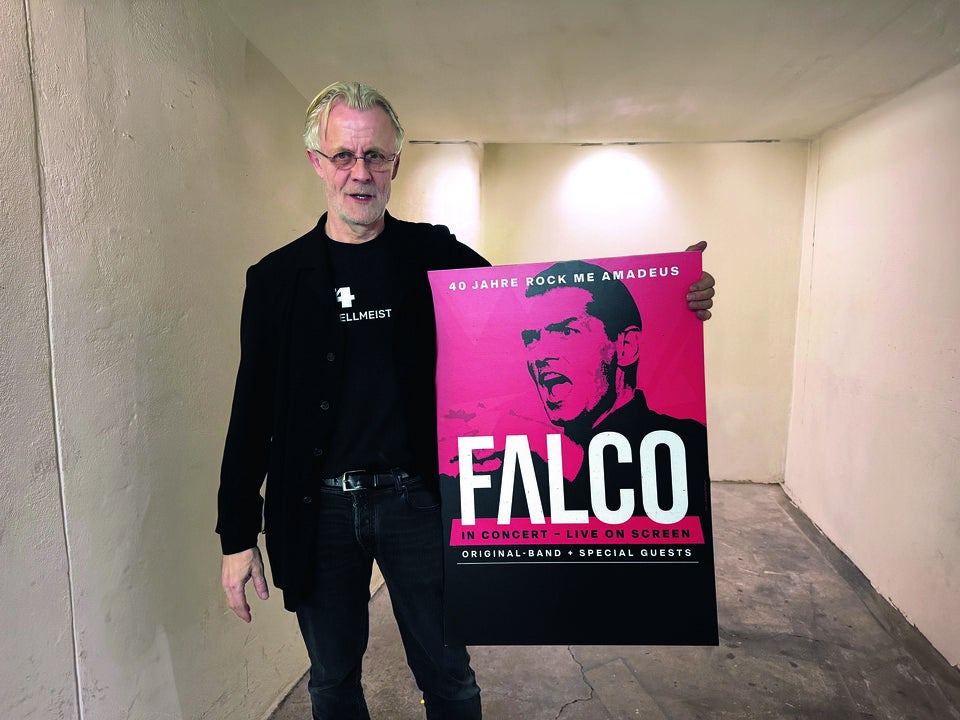 Tourstart für Falco: als Video-Show mit der Original-Band