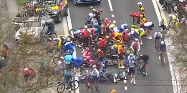 Flandern-Rundfahrt Crash
