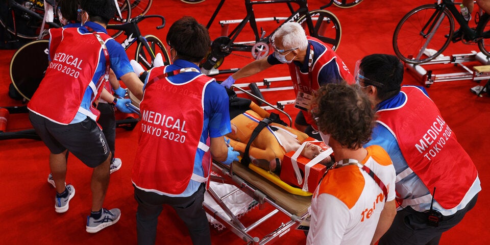 Schock: Rad-Crash überschattet Olympia