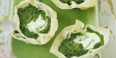 Rahmspinat im Filoteig