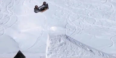 Irre: Weltweit 1. Backflip mit Auto gelungen