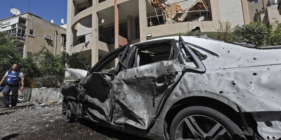 Raketeneinschlag nahe der österreichischen Botschaft in Tel Aviv