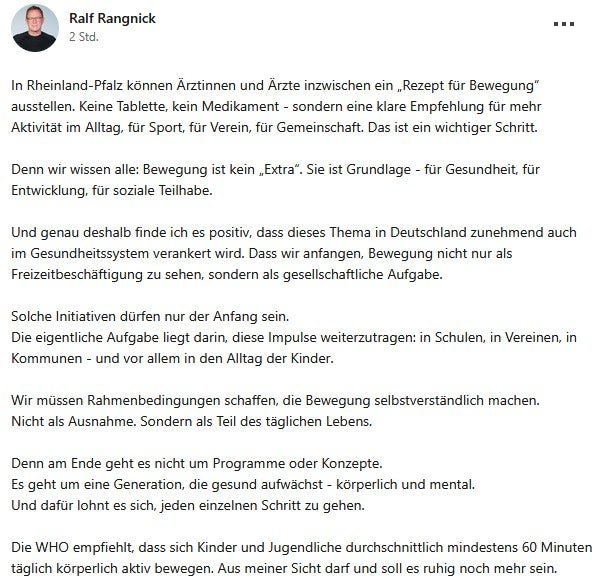 Ralf Rangnick LinkedIn