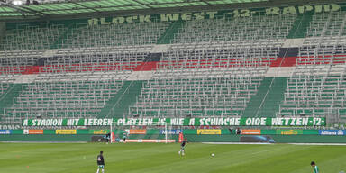 Geldstrafe: Rapid wegen Sexismus-Banner bestraft