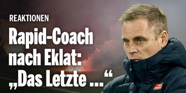Rapid-Coach nach Ausschreitungen: 