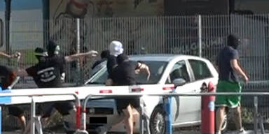 Wieder Ausschreitungen vor Rapid-Match