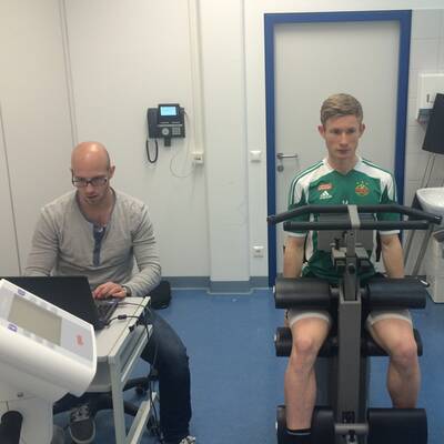 Die Rapid-Kicker bei den Leistungstests