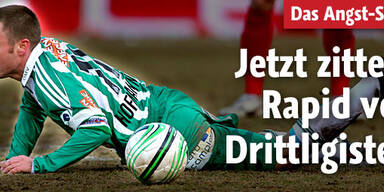 Rapid kämpft gegen nächste Blamage