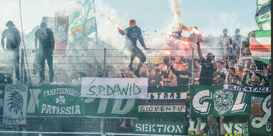 Rapid-Ultras mit ermutigender Italien-Botschaft