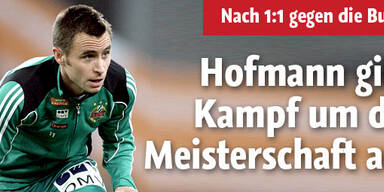 Hofmann gibt Kampf um Meisterschaft auf
