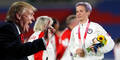 US-Fußballstar Megan Rapinoe und Ex-Präsident Donald Trump