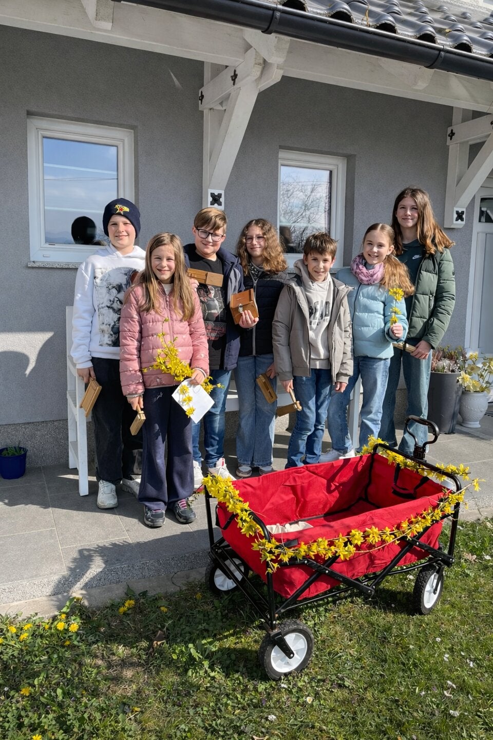Fröhliche Ratscher in Amstetten unterwegs