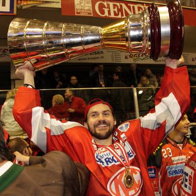 So feiern die KAC-Cracks den Jubiläumstitel