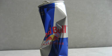 Gans wird Red-Bull-Dose im Schnabel nicht los