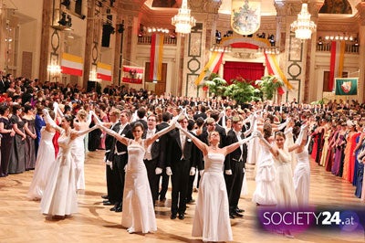 Maskentanz bei der Rudolfina-Redoute