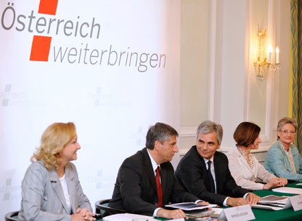 Regierungsklausur Semmering Faymann Spindelegger