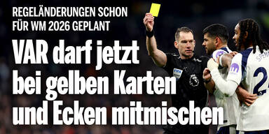 Video-Referees erhalten mehr Macht! Eckbälle und Gelbe Karten im Fokus