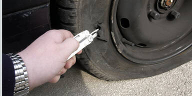 Reifenschlitzer im Bezirk Baden gefasst