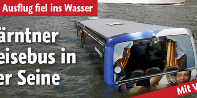 Kärntner Reisebus stürzt in Pariser Seine