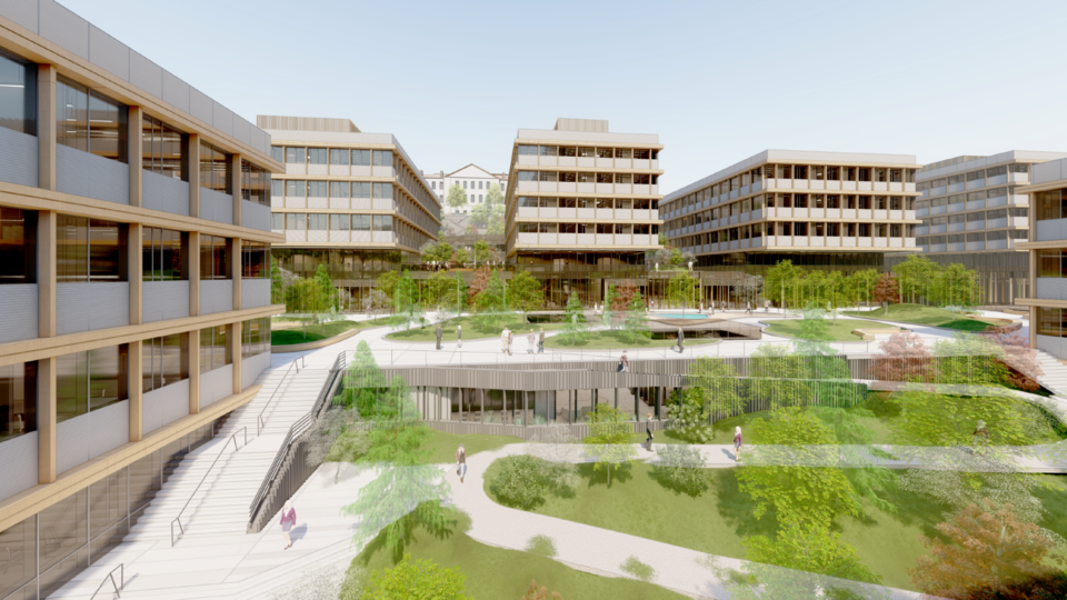 So soll der ISTA Campus in Klosterneuburg 2036 aussehen.