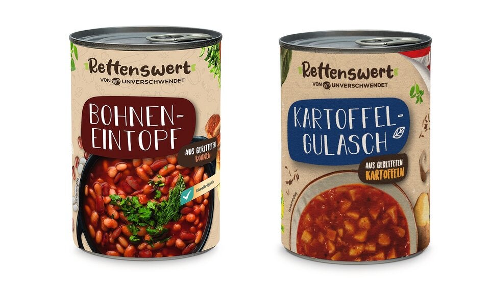 Gerettete Bohnen und Kartoffel für Fertiggerichte