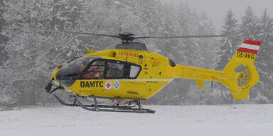 Rettungshubschrauber Skiunfall