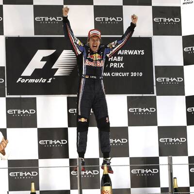 So wild feierte Vettel seinen WM-Titel