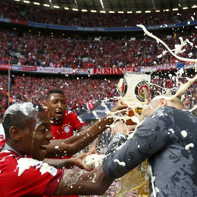 So feiern die Bayern den Titel