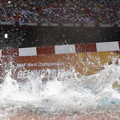 Welt lacht über Hindernis-Läuferin