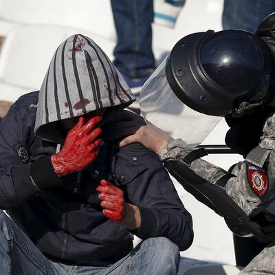 Hooligan-Krieg in Belgrad