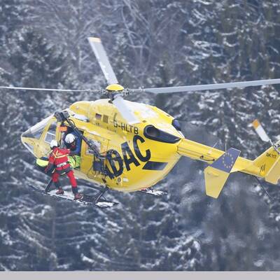 Merighetti-Sturz in Garmisch