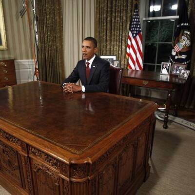 Die Rede wurde direkt im Fernsehen übertragen.