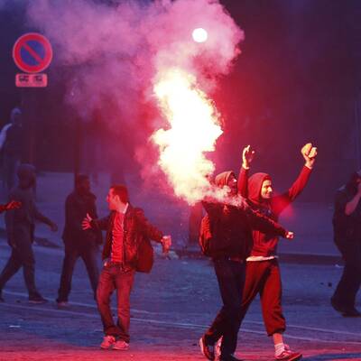Fan-Randale bei PSG-Meisterfeier