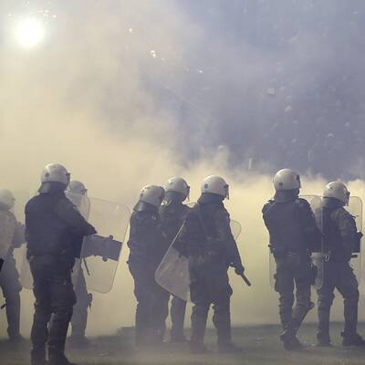 Die Bilder zu den Pyro-Randalen in Athen