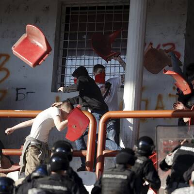 Hooligan-Krieg in Belgrad