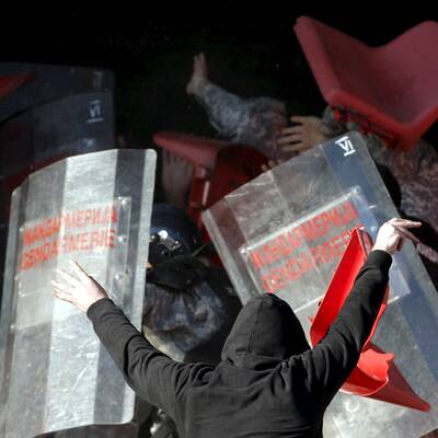 Hooligan-Krieg in Belgrad