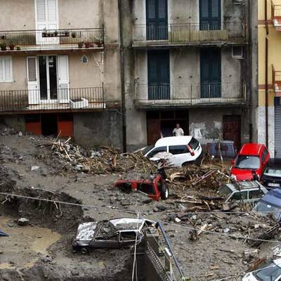 Schlammlawine auf Sizilien