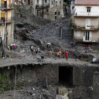 Schlammlawine auf Sizilien