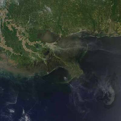 Satellitenbilder des Golfs von Mexiko