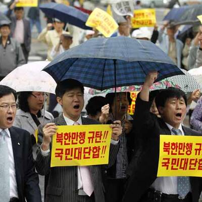 Südkorea protestiert gegen Nordkorea